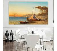 Pintura por números para adultos Adolf Kaufmann, diseño en la bahía de Ischia cerca de Nápoles, kits de pintura para adultos, lienzo, regalos, manualidades para decoración del hogar