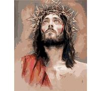 Pintura Por Números Para Adultos Jesucristo Diy Pintura Al Óleo Pintura Digital Por Números Kits En Lienzo Decoración Regalo 40x50cm