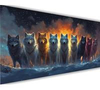 Pintura por Números para Adultos Lobo Pintar por Numeros Niños Principiantes Animal, DIY Kit de Pintura al óleo de Lienzo con Pinceles, Paint by Numbers Pigmento Acrílico, Mujer Regalo 60x120 cm L1337