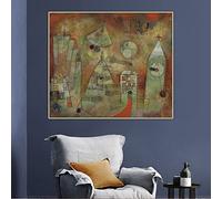 Pintura por números para adultos, Paul Klee Fateful Hour A Clock Tower Kits de pintura para adultos, lienzo, regalos, manualidades para decoración del hogar