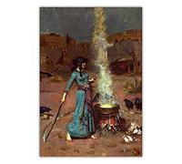 Pintura por números para adultos William Waterhouse "El círculo mágico" kits de pintura al óleo digital para niños, cumpleaños, bodas, decoraciones de regalos
