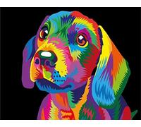 Pintura por números para niños Adultos Diy lienzo preimpreso, Perro Dachshund Animal Pintura al óleo pintada a mano de Arte Decoración del hogar para un amigo de Regalo de juguete