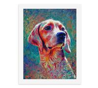 Pintura por números, un colorido retrato de un perro, kit de pintura digital para adultos, crea tu propia escena mágica, suministros de arte sin marco, 40 x 50 cm