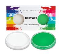 Pintura profesional para rostro y cuerpo, maquillaje infantil, 30 g + 30 g, maquillaje profesional Aqua para niños, pintura facial para niños, adultos, pintura corporal