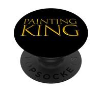 Pintura Rey Día del Padre Artista Papá Exterior House Pintores PopSockets PopGrip Adhesivo