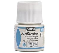 Pébéo Pintura para tela Setacolor – Opaca tornasolada – Blanco – 45 ml