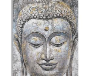 PINTURA SOBRE LIENZO CARA BUDA LUZ -A-