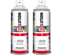 Pintura spray Acrílica Barniz Mate PINTYPLUS EVOLUTION 520cc Matt varnish M199 (Paquete de 2)