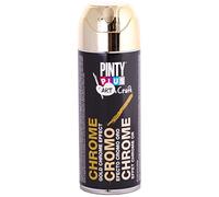 Pinty Plus Pintura spray efecto cromo ART & CRAFT 520cc Oro C151 400 ml Paquete de 1
