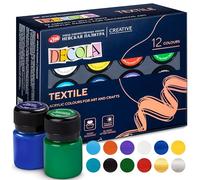 Pintura Textil Acrílica - a Elegir: 12 colores Tonos de 20 ml Cada Uno - Tela Lavable - Nevskaya Palitra (Juego de 12)