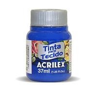 Pintura textil al agua Acrilex azul ultramar 37 ml Ref. 543