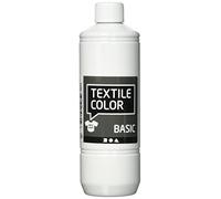 Pintura textil, color blanco, 500 ml