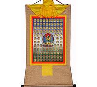 Pintura tibetana de Don Carver. 100 Tara Verde, Khadiravani, Pintura Tibetana Thangka, Brocado Budista Thangka (Color: Rojo, Tamaño: Mediano (62 cm * 47 cm)) (Color: Azul, Tamaño: (Color : Beige, Si