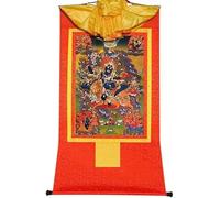 Pintura tibetana de Don Carver. Palden Lhamo (Diosa gloriosa, Remati, Protector de la sabiduría), Brocado Thangka, for Zen (Color: Rojo, Tamaño: Grande (85 cm * 63 c (Col (Color : Red, Size : Medium
