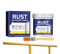 Pintura Transformadora de Óxido,Pintura Convertidora de Óxido Resistente a la Intemperie con Brocha | Suministros Diarios para Protección de Ruedas de Aluminio Techo Chasis de Coche Hierro Acero
