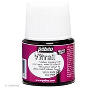 Pintura vidriera transparente rosa vieja - 45 ml