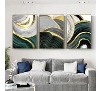 Pinturas de Lienzo-Cuadro Abstracto de Formas Aleatorias Sobre Lienzo Arte Minimalista Nórdico Pared Imágenes Obras de Arte Sala de Estar Oficina Hotel Decoración Hogar Póster-60*70cm/3PCS (Sin marco)