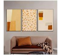 Pinturas de Lienzo-Cuadros Pósteres e Impresiones de Arte Abstracto Sobre Lienzo Obras de Arte Geométricas Modernas Decoración de Paredes de Sala de Estar Dormitorio y Hogar-60*80cm/3PCS (Sin marco)