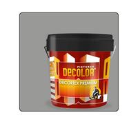 PINTURAS DECOLOR DECORTEX LISO PREMIUM - Pintura revestimiento impermeabilizante para fachadas. (14 litros). GRIS PERLA