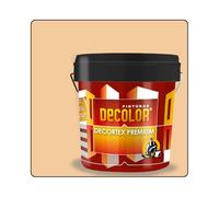 PINTURAS DECOLOR DECORTEX LISO PREMIUM - Pintura revestimiento impermeabilizante para fachadas. (14 litros). CREMA