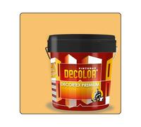 PINTURAS DECOLOR DECORTEX LISO PREMIUM - Pintura revestimiento impermeabilizante para fachadas. (4 litros). OCRE
