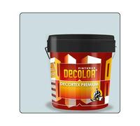 PINTURAS DECOLOR DECORTEX LISO PREMIUM - Pintura revestimiento impermeabilizante para fachadas. (4 litros). GRIS SUAVE.