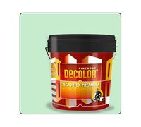 PINTURAS DECOLOR DECORTEX LISO PREMIUM - Pintura revestimiento impermeabilizante para fachadas. (4 litros). VERDE LAGUNA