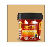 PINTURAS DECOLOR DECORTEX LISO PREMIUM - Pintura revestimiento impermeabilizante para fachadas. (4 litros). CANELA