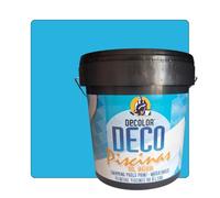 PINTURAS DECOLOR Pintura Para Piscinas Al Agua. Protección y Decoración. 15 Lt. Azul
