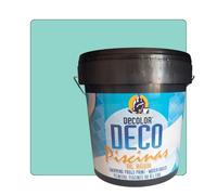 PINTURAS DECOLOR Pintura Para Piscinas Al Agua. Protección y Decoración. 15 Lt. Turquesa