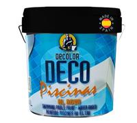 PINTURAS DECOLOR Pintura Para Piscinas Al Agua. Protección y Decoración. 4 Lt. Azul