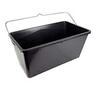 Pinturas Ecu - Cubeta Plástico Pintura con Rejilla - Cubo Pintura 16L - Color Negro (45 cm)