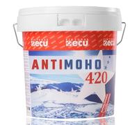 PINTURAS ECU - Pintura Blanca Antimoho Interior y Exterior - 5KG/4L - Evita la Aparición de Hongos y moho en Paredes, Techos, Especial Baños, Liso Mate, Antihumedad (Blanco, 4 Litros)