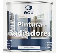 PINTURAS ECU - Pintura para Radiadores - Esmalte Radiadores al Agua - BLANCO- Decora y protege toda clase de radiadores por agua y tuberías de calefacción (BLANCO, 375ML)
