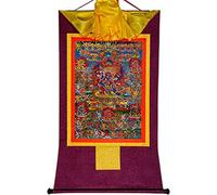 Pinturas en rollo, Pintura de rollo seda, Thangka tibetano, 58 deidades iracundas del Bardo Thodol(Purple,Large(85cm*63cm))