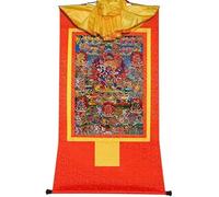 Pinturas en rollo, Pintura de rollo seda, Thangka tibetano, 58 deidades iracundas del Bardo Thodol(Red,Large(85cm*63cm))