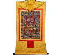 Pinturas en rollo, Pintura de rollo seda, Thangka tibetano, 58 deidades iracundas del Bardo Thodol(Unique Colour,Small(35cm*27cm))