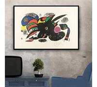 Pinturas famosas de Joan Miró, carteles abstractos e impresiones en lienzo, cuadros para pared, decoración abstracta para el hogar (40 x 60 cm/sin marco)