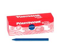 Pinturas plásticas escolares caja unicolor 25u azul