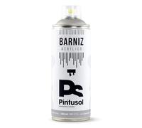 PINTUSOL Barniz Acrílico Brillo Transparente en Spray, Protección Decoración Duradera, Ideal para Pinturas, Objetos, Manualidades, Acabado Brillante, Interior/Exterior, Barniz Profesional Espray 400ml