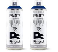 PINTUSOL Esmalte Brillante Azul Ultramar en Spray RAL5002, Acabado Brillo, Resistencia UV Alta Opacidad, Fácil Aplicación Multisuperficie Madera Metal Plástico, Pintura Profesional Espray 400ml
