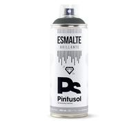 PINTUSOL Esmalte Brillante Gris Basalto en Spray RAL7012, Acabado Brillo, Resistencia UV Alta Opacidad, Fácil Aplicación Multisuperficie Madera Metal Plástico, Pintura Profesional Espray 400ml
