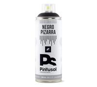 PINTUSOL Pintura Efecto Pizarra en Spray, Convierte Cualquier Superficie en Pizarra, Acabado Negro Mate, Fácil Aplicación Multi Superficie Suelo Pared, Pintura Negra Pizarra Profesional Espray 400ml