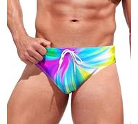 PINTUTU Bañador de Natación Hombre Briefs Traje de Baño Secado Rápido para Playa Piscina, Bañador Hombre Bañadores Baño Calzones Corto Casual Traje Boardshorts Elastico Pantalones Playa