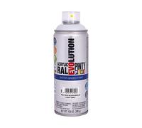 PINTY PLUS 95891 Pintura EN Spray Evolution Water-Based 520CC Gris Luminoso, RAL 7035 Light Grey, 65 mm