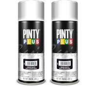 PINTY PLUS BASIC Pintura de Esmalte en spray 520cc Negro Mate 9005 (Paquete de 2)