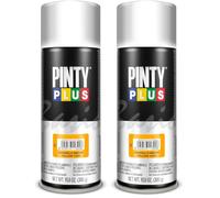 PINTY PLUS Pintura en spray BASIC 520cc Amarillo Medio 1028 (Paquete de 2)