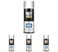 PINTY PLUS Pintura en Spray Basic 520cc Azul Oscuro Mate 5017, 400ml-520cc (Paquete de 4)