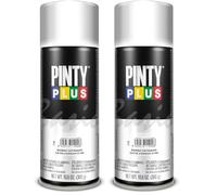 PINTY PLUS Pintura en spray BASIC 520cc Barniz Satinado S199 (Paquete de 2)