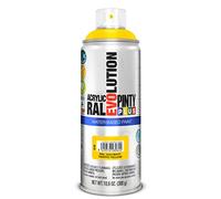 PINTY PLUS Pintura en spray EVOLUTION WATER BASED 520cc RAL 1023 Matt Traffic Yellow